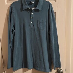 Brooks Brothers Teal Long Sleeve Polo Shirt
